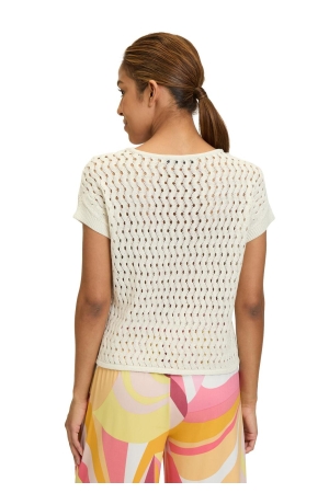 Betty Barclay Strickpullover Kurz 1/2 Arm 1014 Offwhite