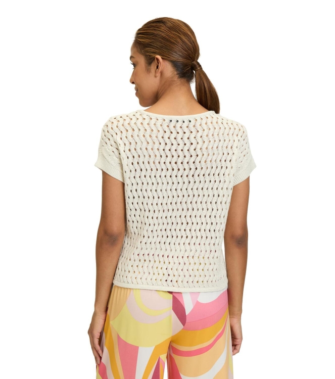 Betty Barclay Strickpullover Kurz 1/2 Arm 1014 Offwhite