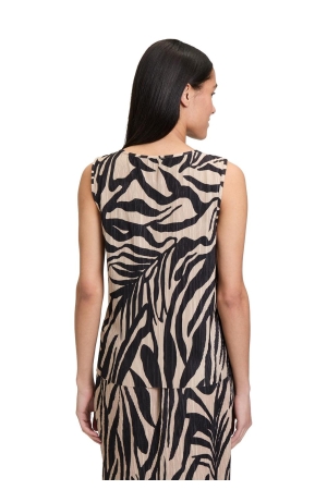 Betty Barclay Bluse Kurz ohne Arm 9875 Black /beige