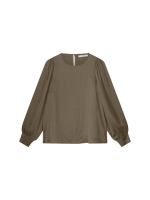 Summum Woman Top long sleeves silky touch 649 Olive