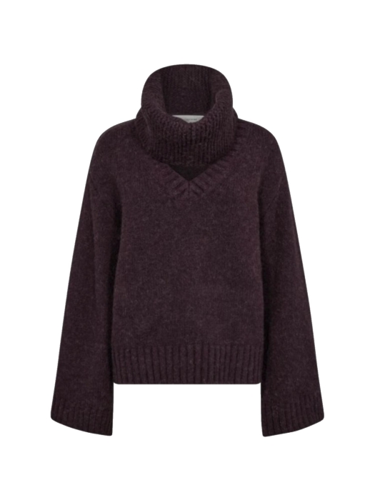 Copenhagen Muse Pullover w.detachable collar 7095 Winetasting Mel