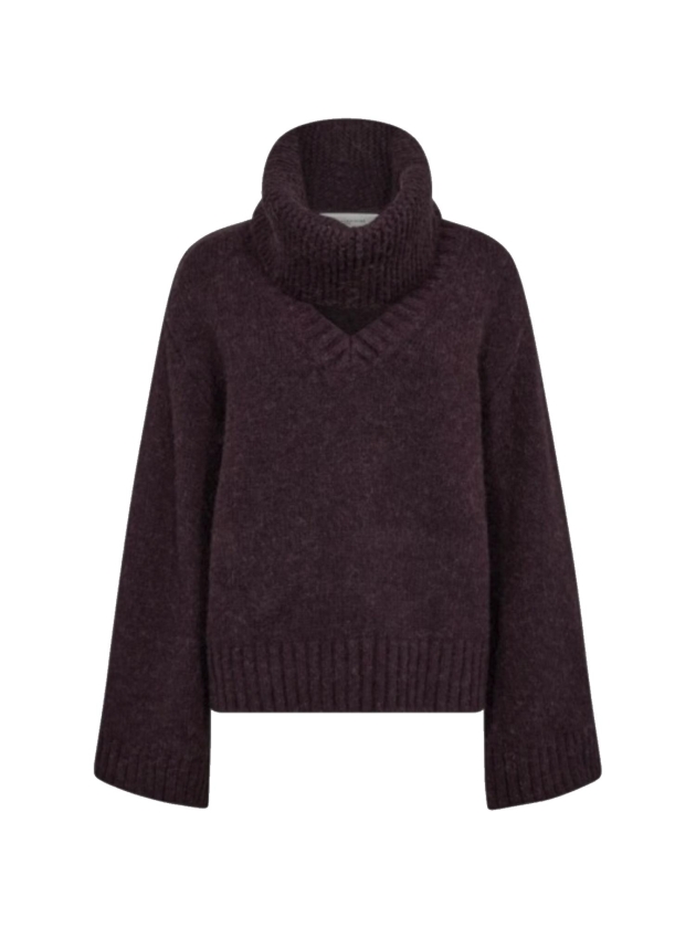 Copenhagen Muse Pullover w.detachable collar 7095 Winetasting Mel