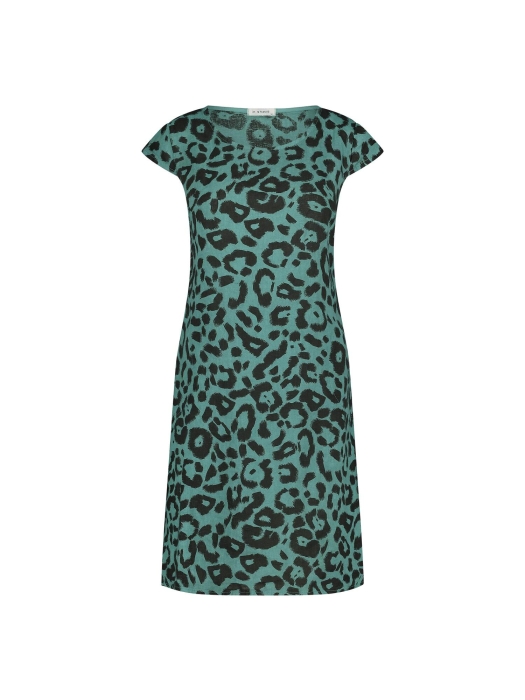In Shape Dress Fien Leopard 2 342 Jade combi