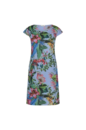 In Shape Dress Fien Tropical 214 Light blue combi