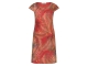 In Shape Dress Fien Leaves 649 Red combi