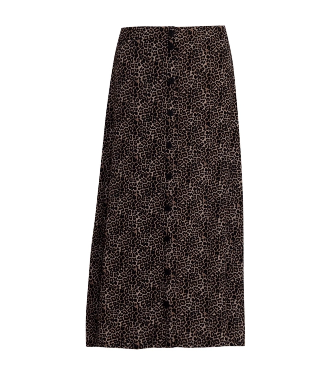Geisha Skirt leopard 009 Black/sand
