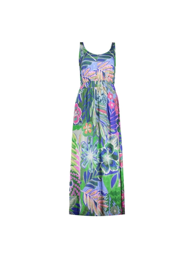 Geisha Dress 00625 Blue/green