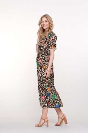 Geisha Dress 720 sand/green/blue