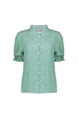 Geisha Blouse 530 Green/gold