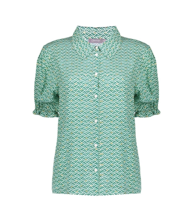 Geisha Blouse 530 Green/gold