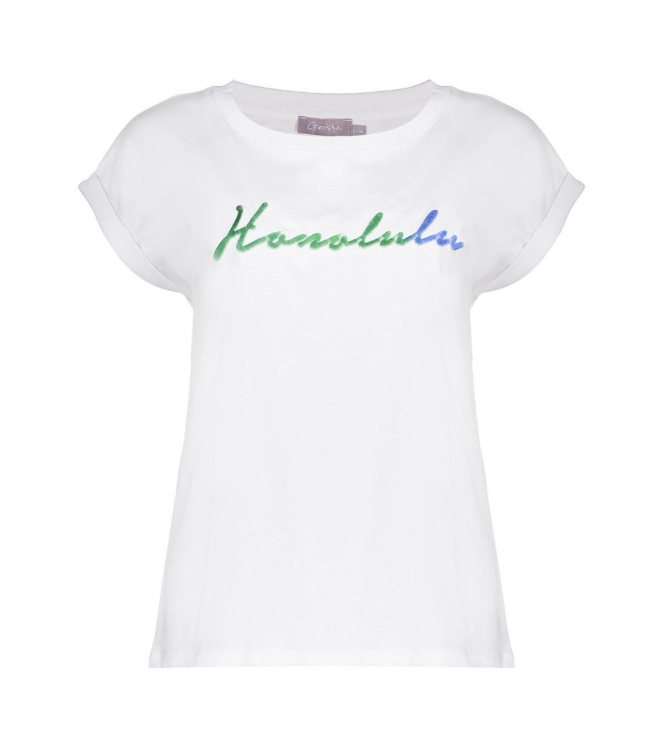 Geisha T-shirt honolulu off white