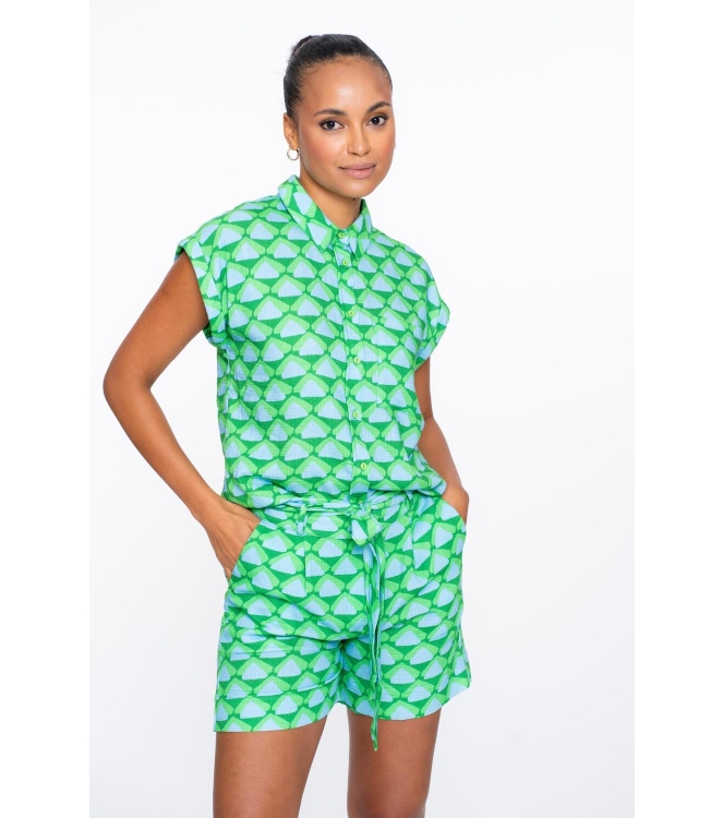 Geisha Short 000530 Green/blue