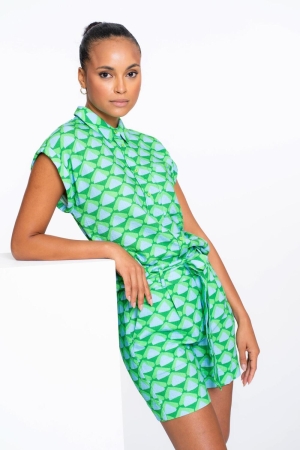 Geisha Short 000530 Green/blue