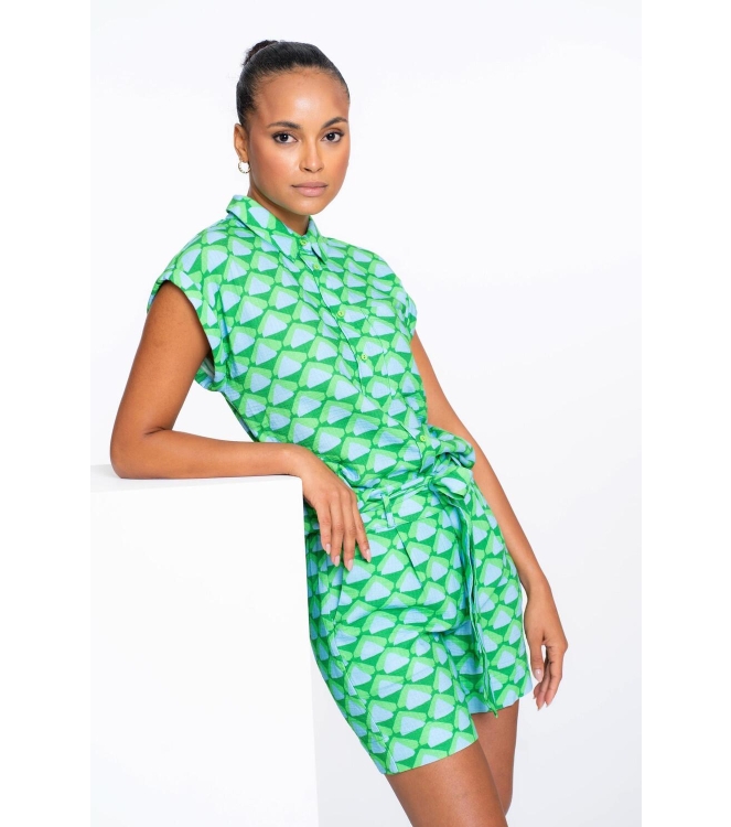 Geisha Short 000530 Green/blue