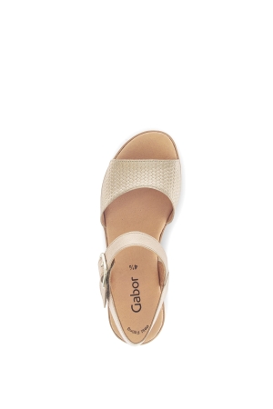 Gabor Treccia Lame/Met. 63 champagner