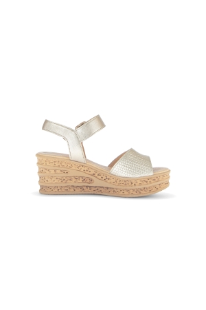 Gabor Treccia Lame/Met. 63 champagner