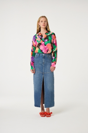 Fabienne Chapot Anouk Blouse 0147 Razzy Pink/Green App