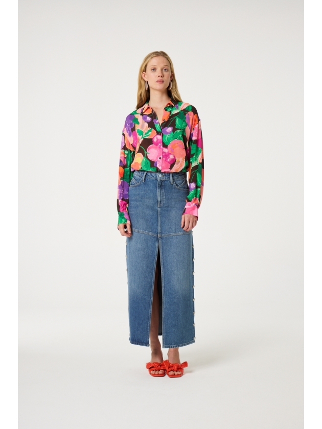 Fabienne Chapot Anouk Blouse 0147 Razzy Pink/Green App