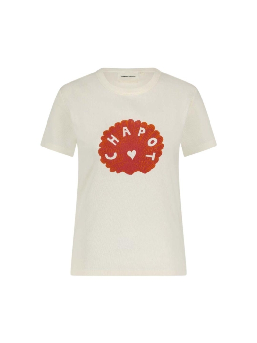 Fabienne Chapot Gwen T-shirt 0109 Cosy White/Coral