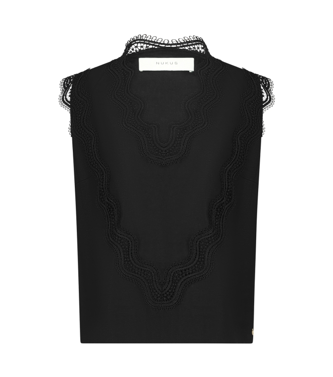 NUKUS Maya Top Embroidery 5 black