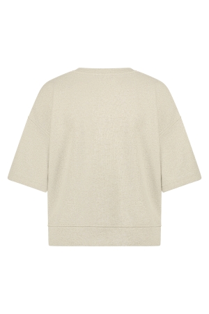 NUKUS Lotte Sweat Lurex 239 sand/gold