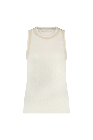 NUKUS Nice Singlet 126 offwhite/gold