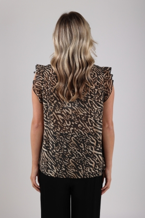 NUKUS Aurora Top 242 sand/black