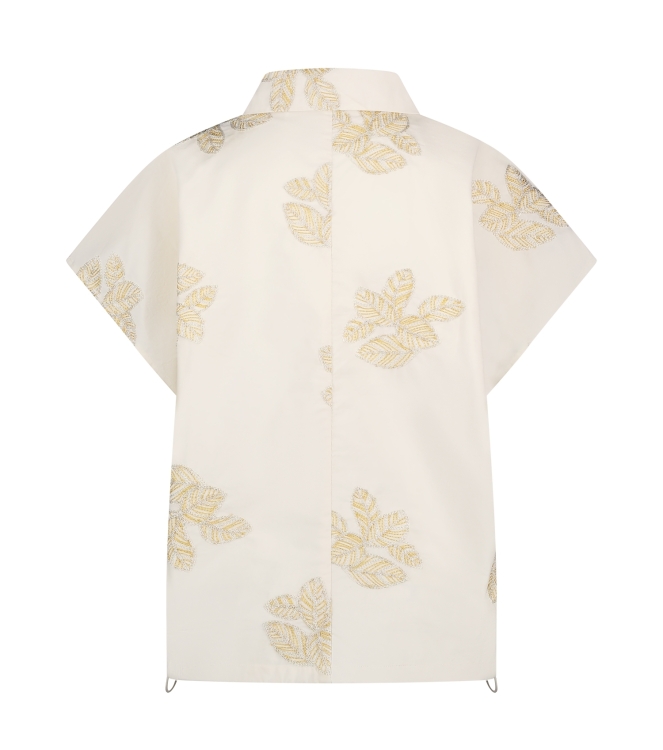 NUKUS Daniek Top Embroidery 11 light sand