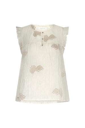 NUKUS Montel Top 131 offwhite/sand