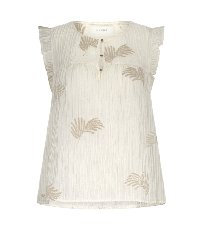 NUKUS Montel Top 131 offwhite/sand