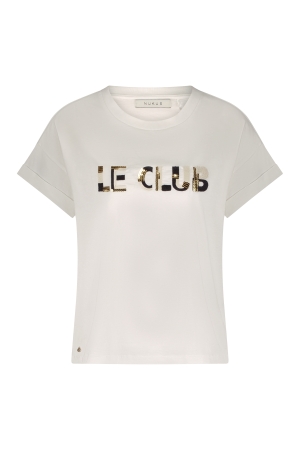 NUKUS Femke Shirt Le Club 114 offwhite/black
