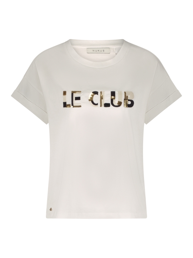 NUKUS Femke Shirt Le Club 114 offwhite/black