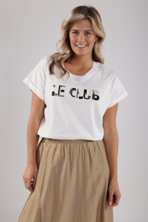 NUKUS Femke Shirt Le Club 114 offwhite/black