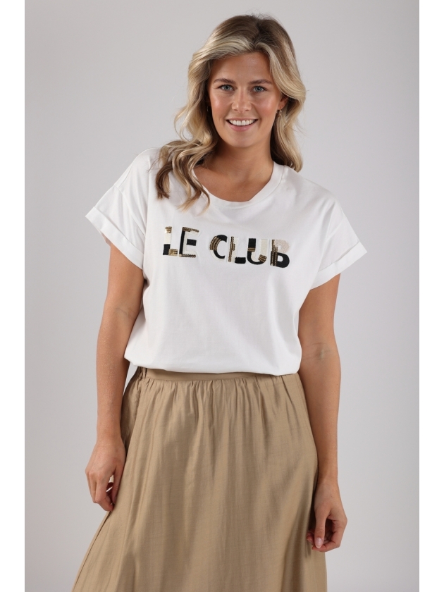 NUKUS Femke Shirt Le Club 114 offwhite/black