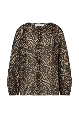 NUKUS Yoni Blouse 108 black /sand