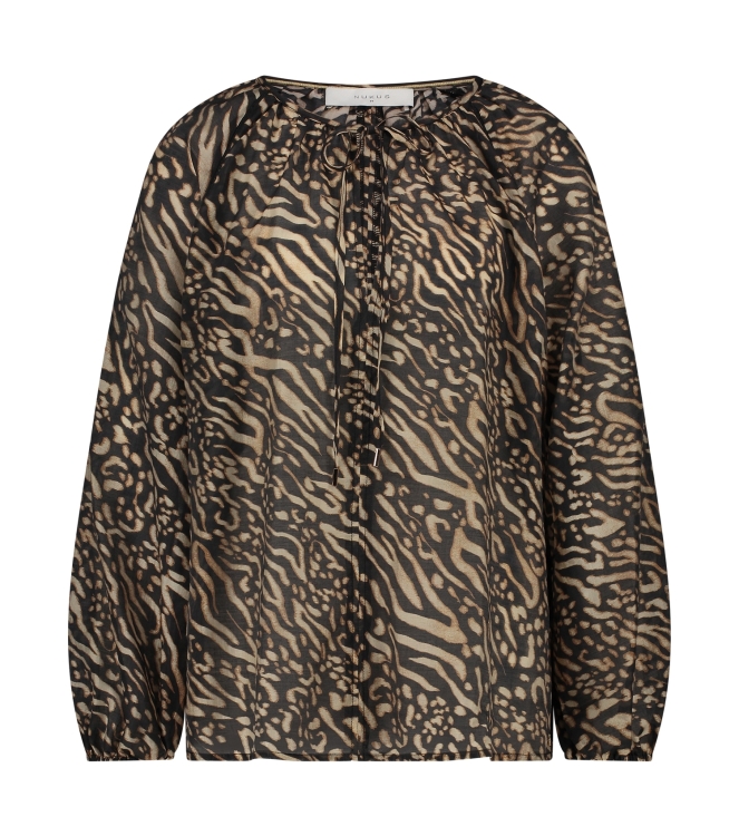 NUKUS Yoni Blouse 108 black /sand