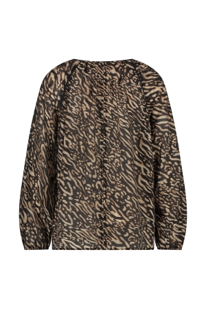 NUKUS Yoni Blouse 108 black /sand