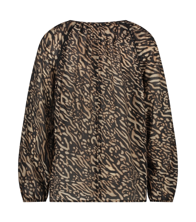 NUKUS Yoni Blouse 108 black /sand