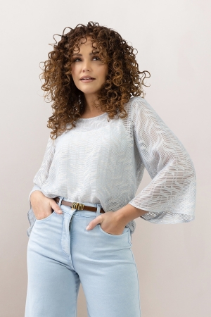 Label Dot Romee 628 blauw licht