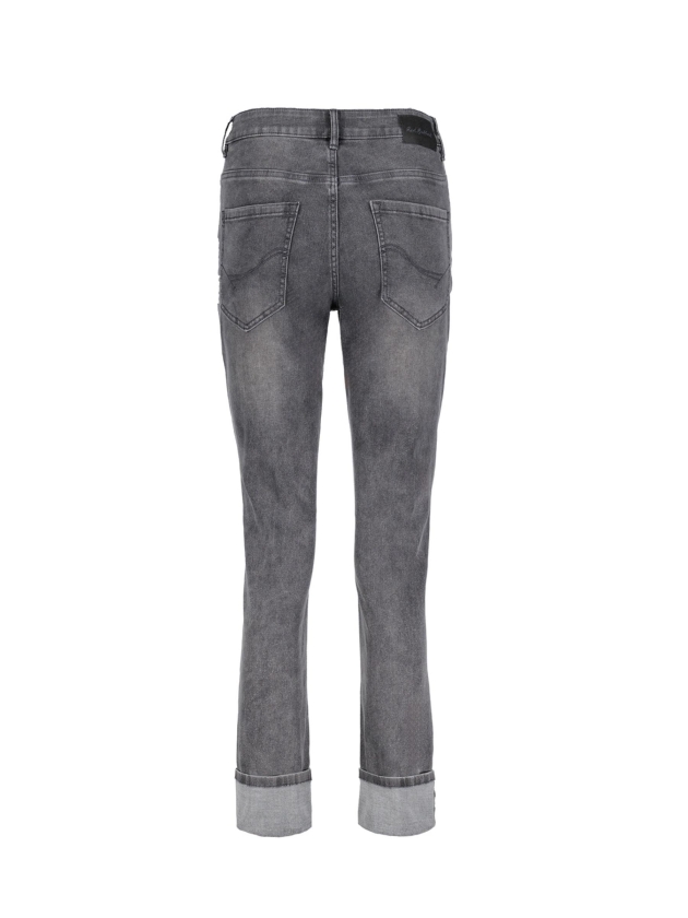 Red Button Kate grey denim & turnup Grey
