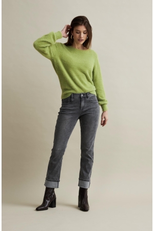 Red Button Kate grey denim & turnup Grey