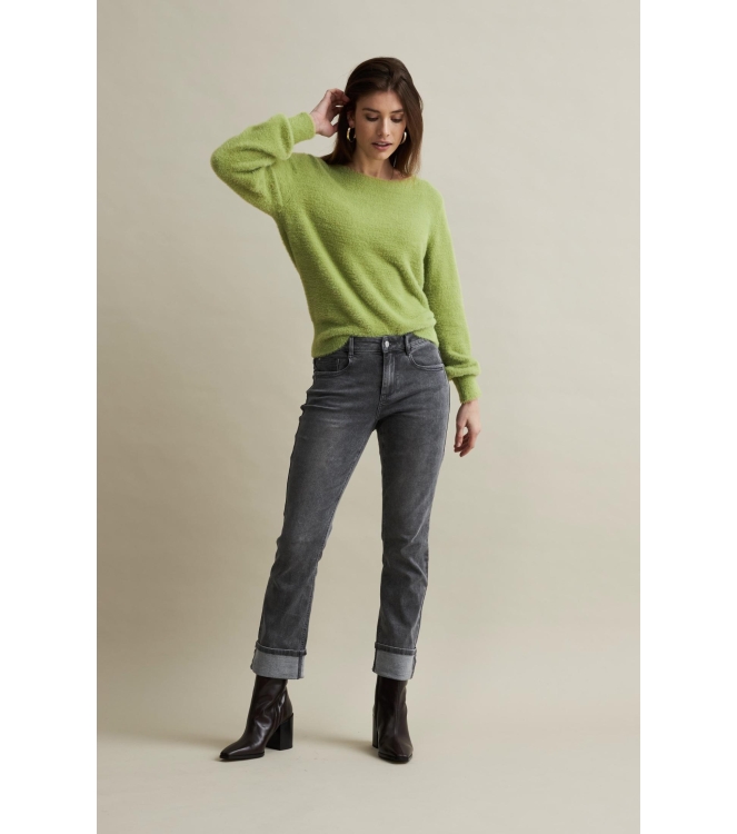 Red Button Kate grey denim & turnup Grey