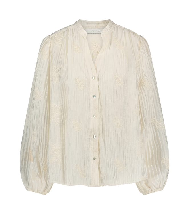 NUKUS Daan Blouse Embroidery 17 off white