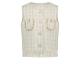 NUKUS Laure Gilet 208 offwhite/silver