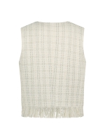 NUKUS Laure Gilet 208 offwhite/silver