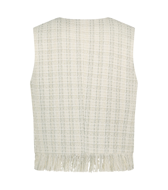 NUKUS Laure Gilet 208 offwhite/silver