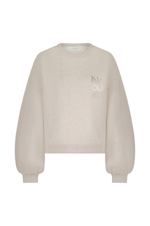 NUKUS Amadora Sweater 54 sand melange