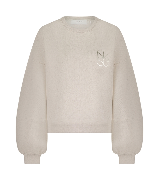 NUKUS Amadora Sweater 54 sand melange