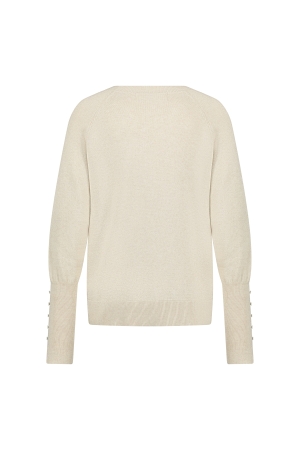 NUKUS Belle Pullover Lurex 9 sand
