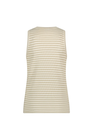 NUKUS Stefania Singlet Stripes 126 offwhite/gold